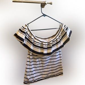 Lilly Pulitzer Striped Off-Shoulder Top Sz L